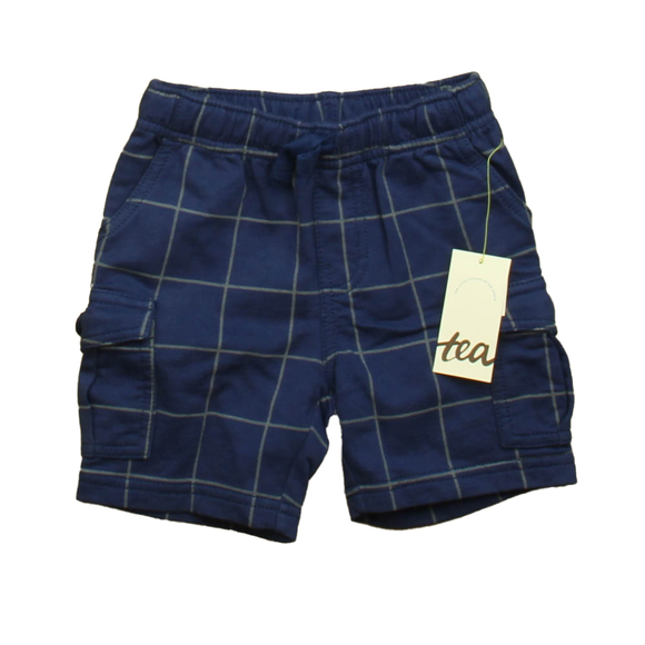 Tea Other - Tea Boys Blue Windowpane Shorts size: 12-18 Months